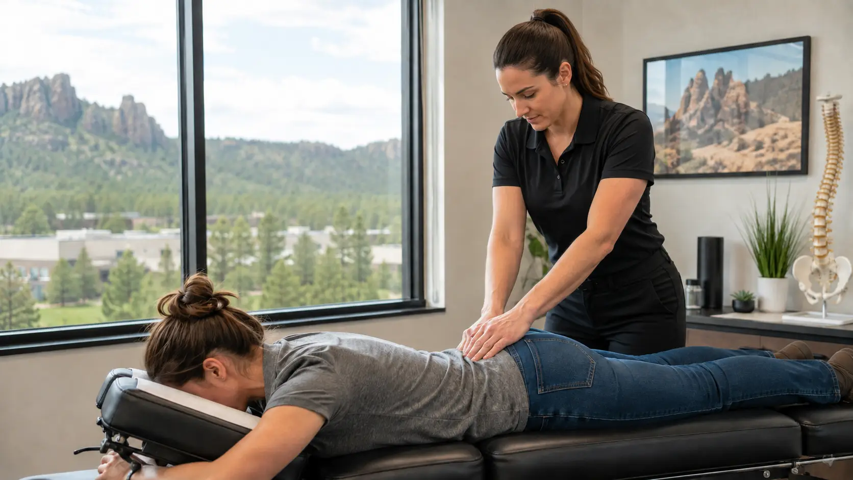 Female Chiropractor Back Pain Relief