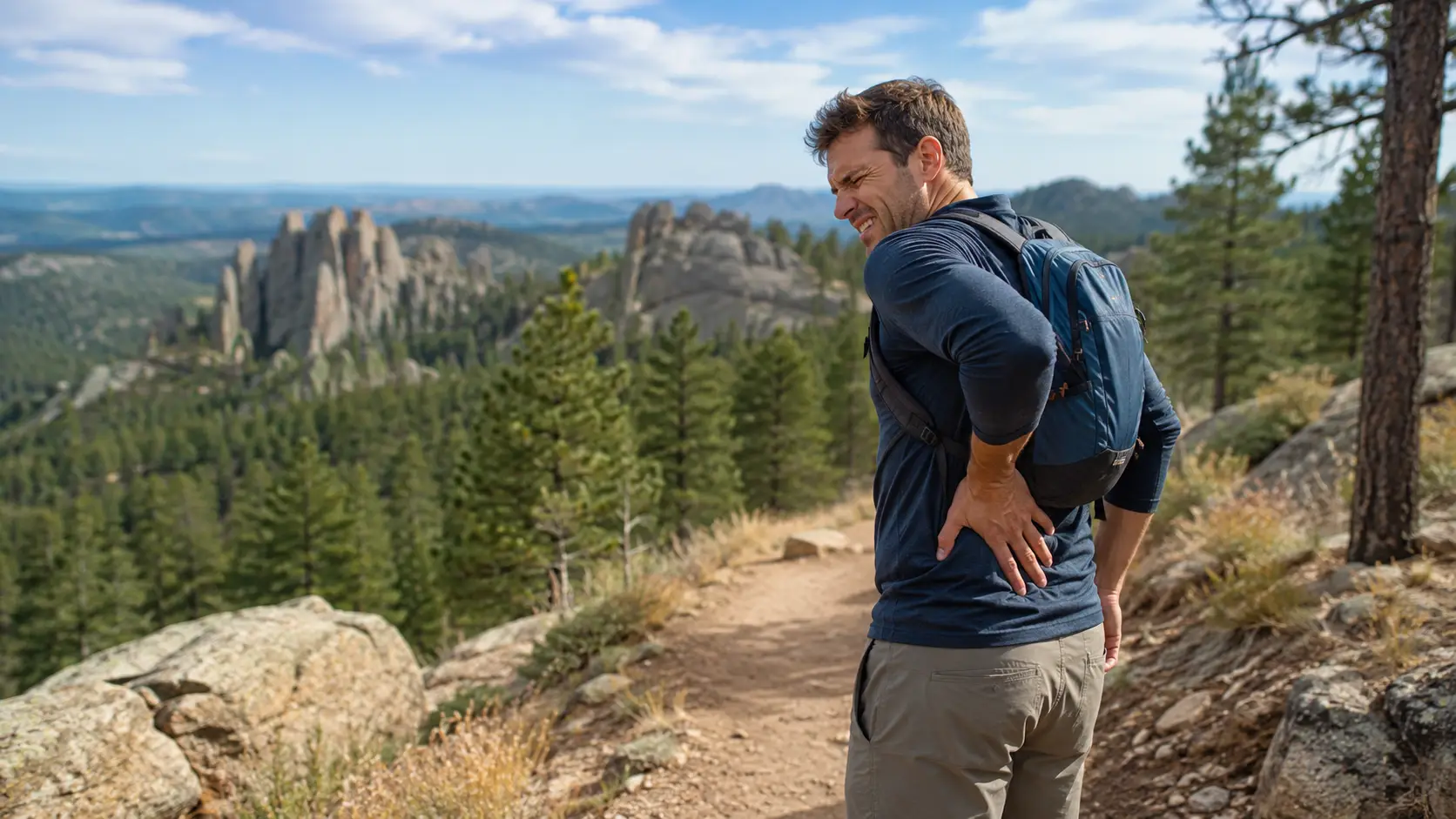 hiking back pain