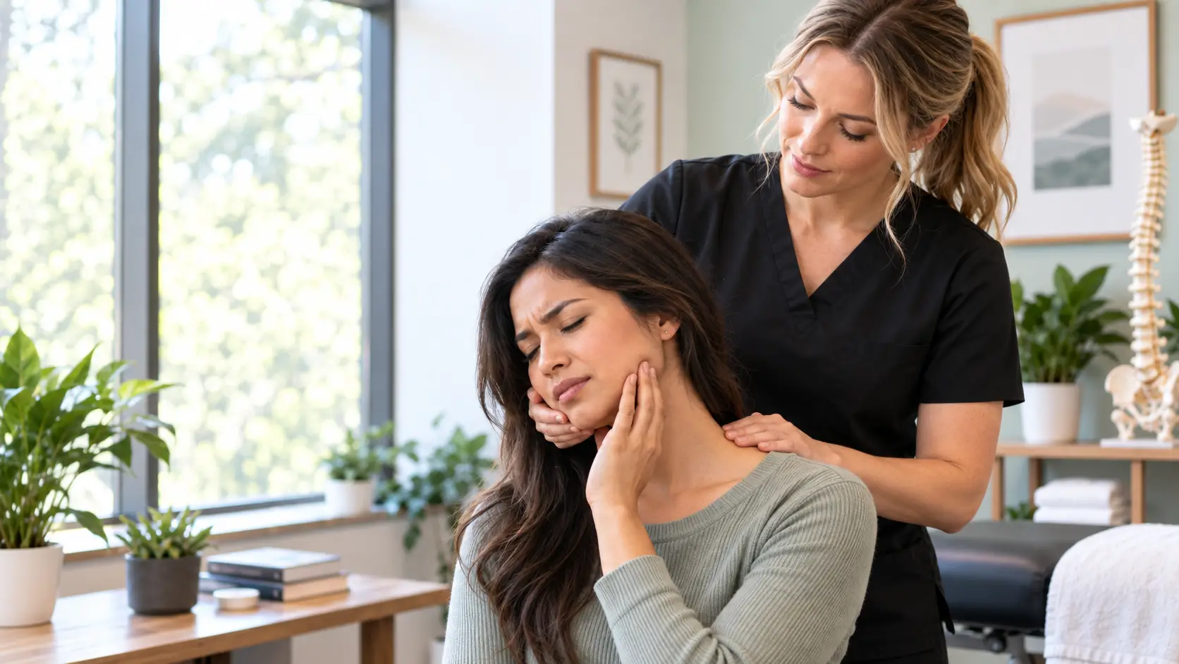 Fix Tech Neck Posture to Relieve TMJ Jaw Pain